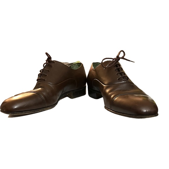 Vintage Gucci Leather Oxford Shoes Size 38 1/2 EU Size  8 1/2 US - Picture 3 of 7